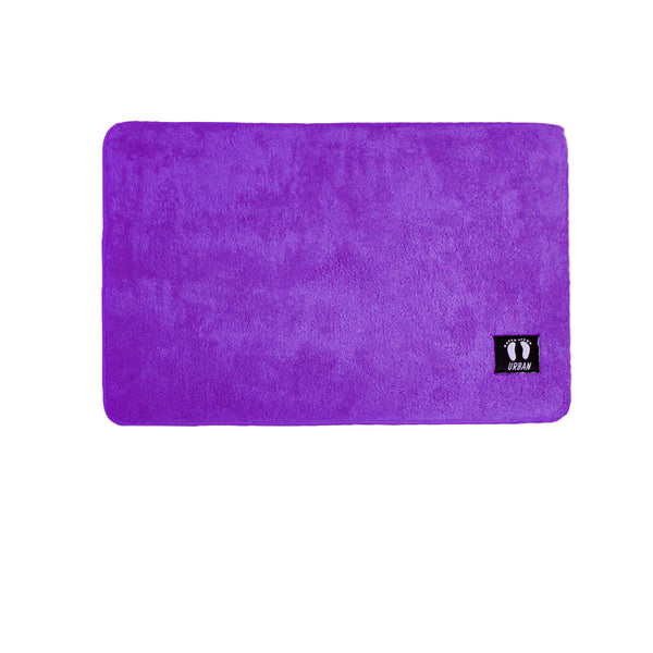 Asha Anti Slip Polyester Bath Mat 50 X 80 Cm Purple Bath Mats Rugs & Toilet Covers