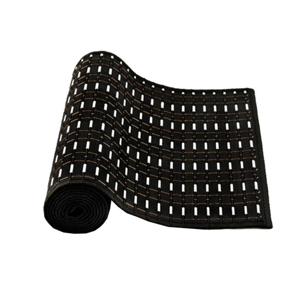 Streak Bamboo Table Runner 140 X 33Cm Black Silver Table Runners