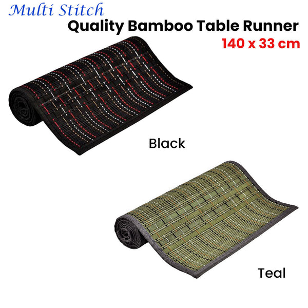 Narrow Slat Bamboo Table Runner 140 X 33Cm Table Runners