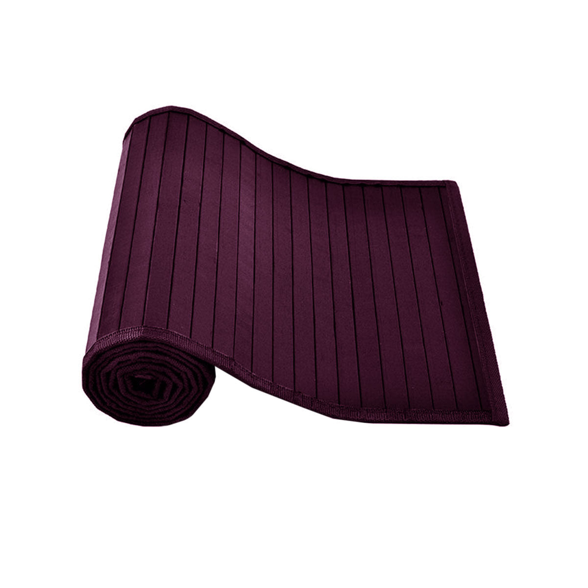 Broad Slat Bamboo Table Runner 140 X 33Cm Purple Table Runners