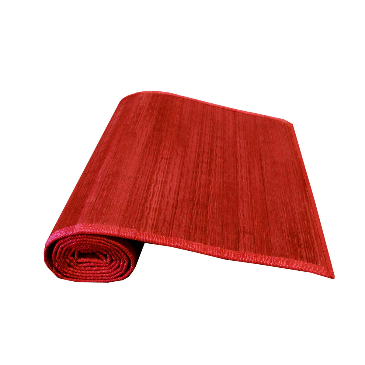 Varnish Bamboo Table Runner 140 X 33Cm Red Table Runners