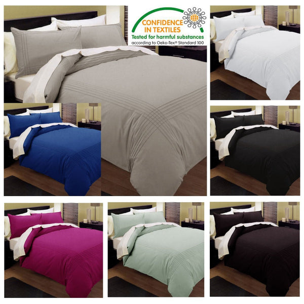 Kingtex Pintuck Quilt Cover Set Chocolate Queen Quilt Covers