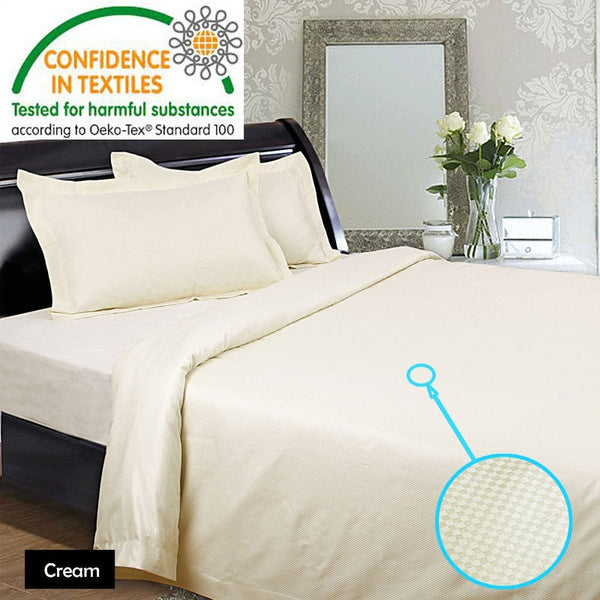 Kingtex 1350Tc Sheet Set Cream Sheets