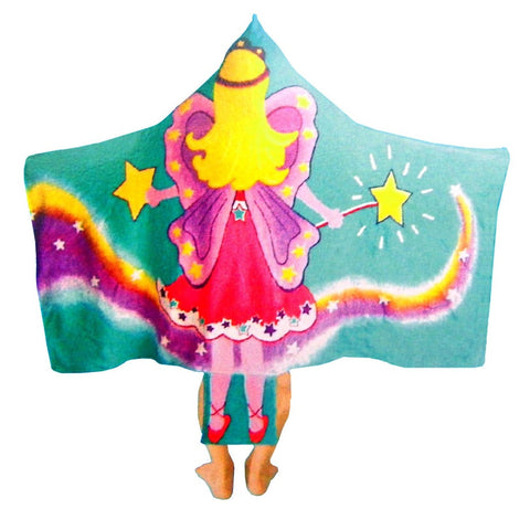 Kids Cotton Velour Beach Cape Fairy Towels & Washcloths