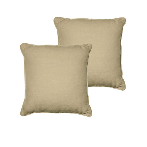 Rans Set Of 2 London Cotton Cushion Cover - Taupe