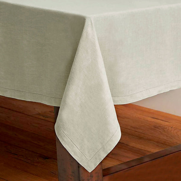Rans Pure Cotton Hemstitch Tablecloth 150 X 360 Cm - Beige
