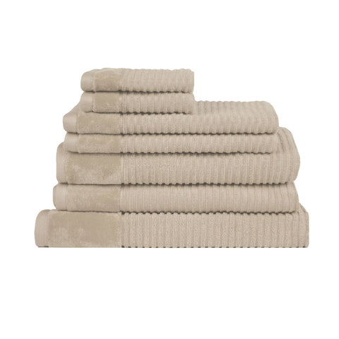 Royal Excellency 7 Piece Cotton Bath Towel Set - Plaster