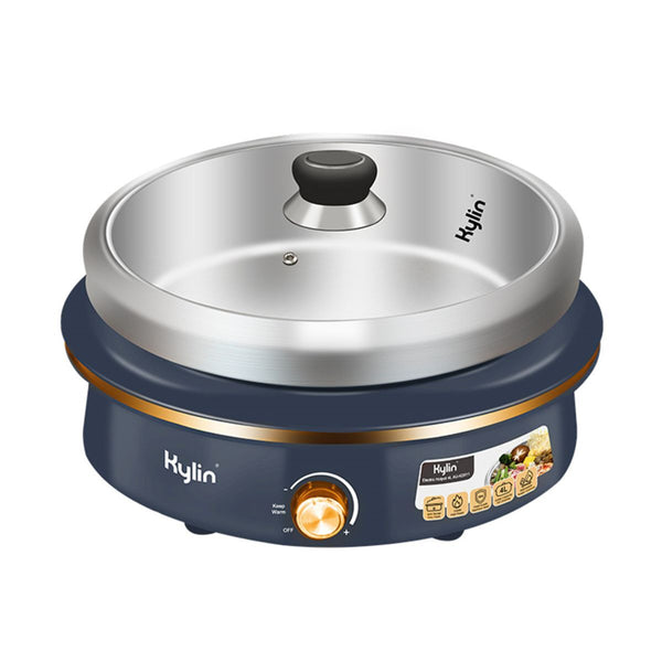 Kylin Electric 1500W Hotpot With Stainless Steel Inner Pot 4L Au K2011 Slow Cookers
