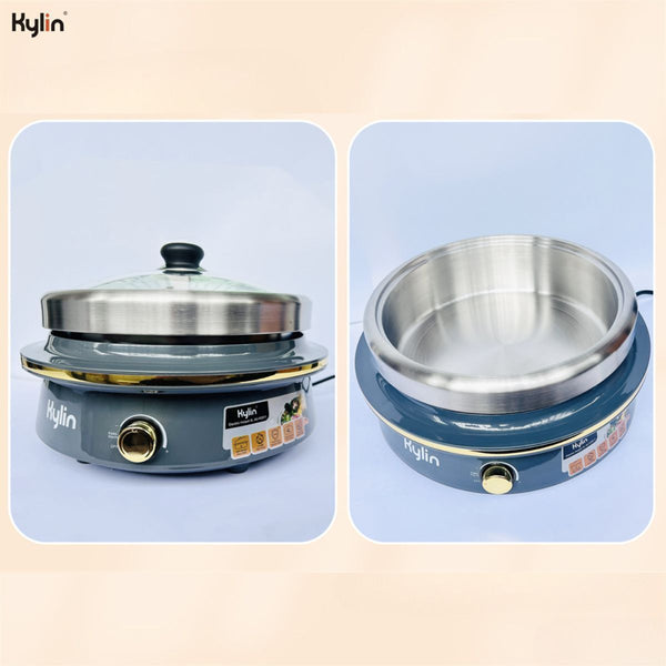 Kylin Electric 1500W Hotpot With Stainless Steel Inner Pot 4L Au K2011 Slow Cookers