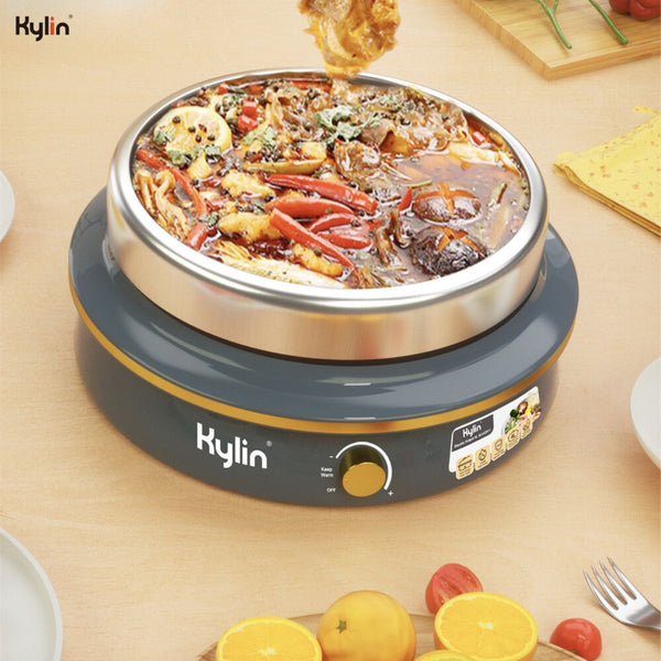 Kylin Electric 1500W Hotpot With Stainless Steel Inner Pot 4L Au K2011 Slow Cookers