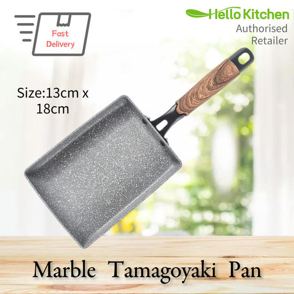 Hello Kitchen Marble Non Stick Tamagoyaki Fry Pan Frying & Grill Pans