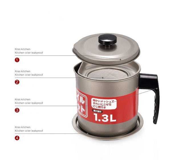 Justcook Jshs-Yh0113-1 1.3L Oil Pot Grey