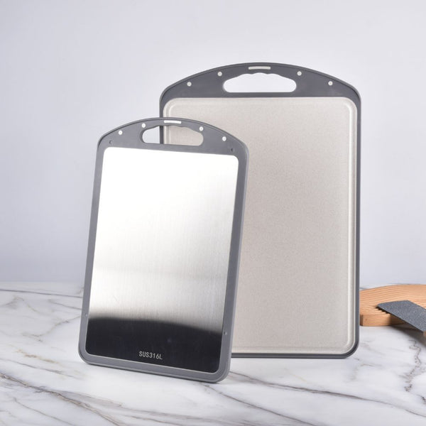 Kylin 316 Stainless Steel Double Side Cutting Single Board 39*26Cm One Piece Cutting Boards