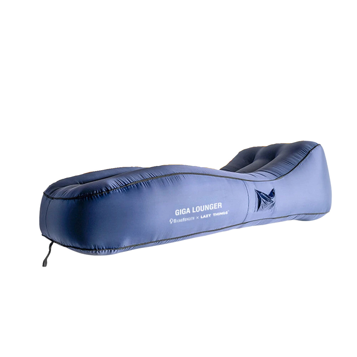 Giga Lounger Lazy Camping Air Bag Sofa Bed For Beach Sleeping Navy Blue Inflatable Mattresses & Airbeds