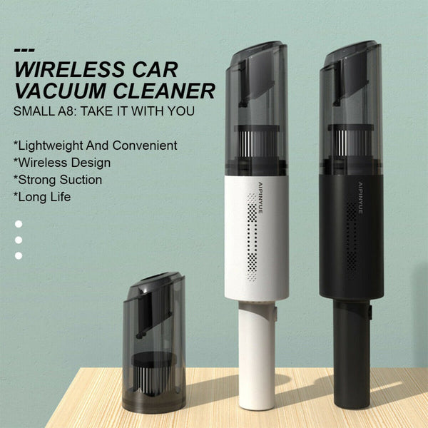 Vacuum Cleaners Jr Joyreap Wireless Charge 6000Pa Suction Powerful Portable Car Vacuum Cleaner Home Duster(White)