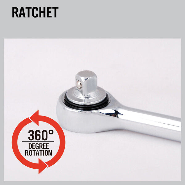 Horusdy 3Pc Universal Socket Wrench Set Power Drill Adaptor Gator Grip Size 7Mm To 19Mm Socket Wrenches