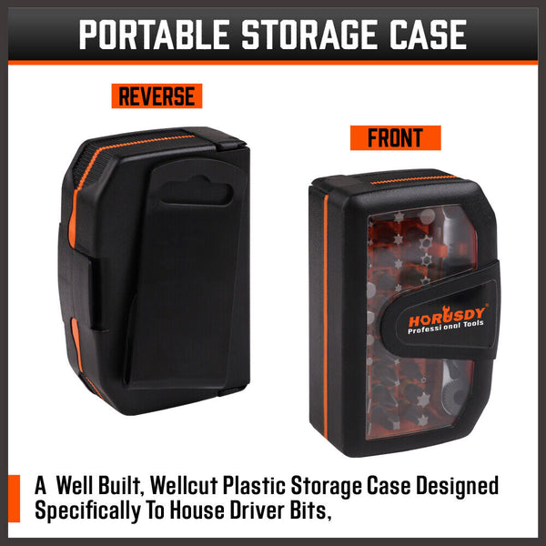 Sedy 32Piece 1/4" Mini Double Head Screwdriver Bit And Ratchet Set Crv Steel Durable Screwdrivers & Nutdrivers