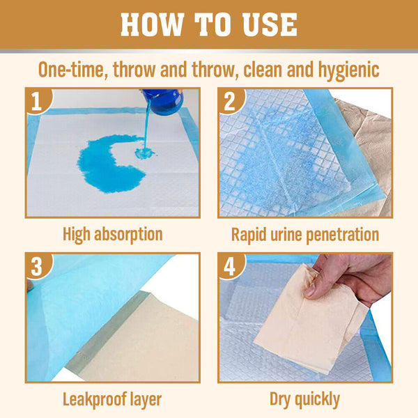 Vaka Pet Training Pad 400 Puppy Pads Toilet Pee Indoor Absorbent 60X60cm Dog Puppy Training Pads