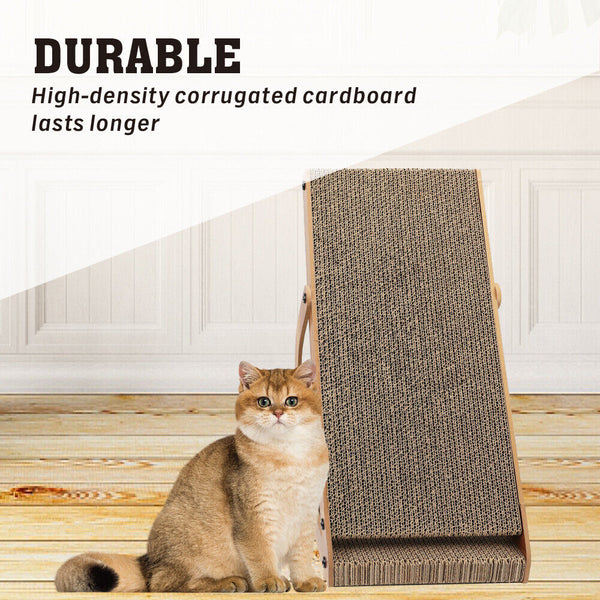 Vaka Cat Scratching Scratcher Board Tree Pad Lounge Toy Corrugated Cardboard Furniture & Scratchers