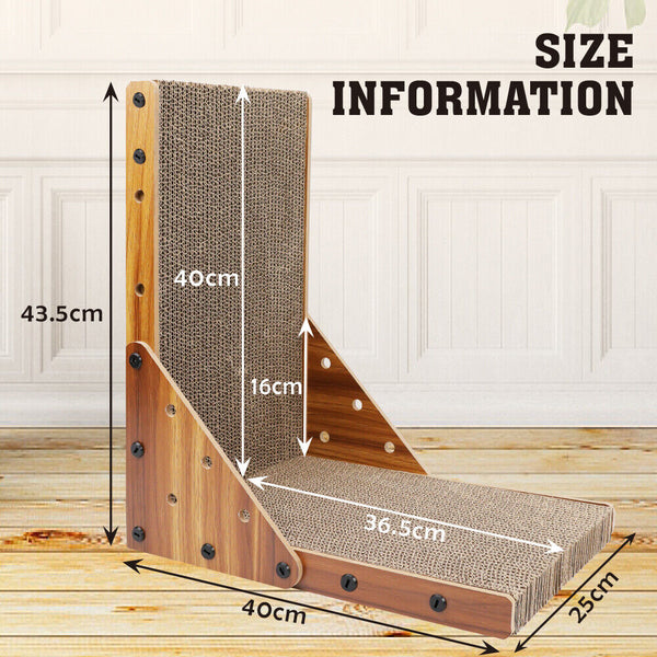 Vaka Cat Scratch Pad Cardboard Kitten Scratcher Scratching Board Scatch Toy Furniture & Scratchers