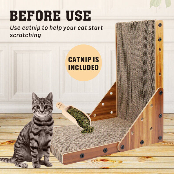 Vaka Cat Scratch Pad Cardboard Kitten Scratcher Scratching Board Scatch Toy