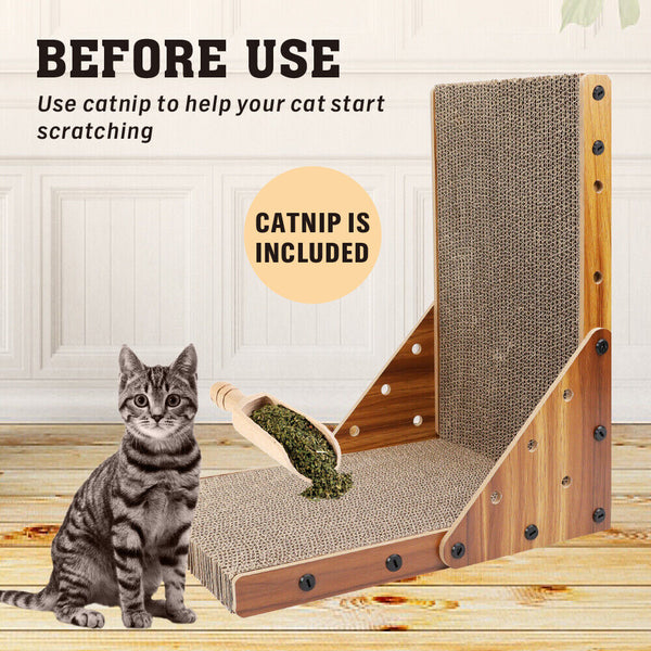Vaka Cat Scratch Pad Cardboard Kitten Scratcher Scratching Board Scatch Toy Furniture & Scratchers
