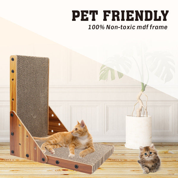 Vaka Cat Scratch Pad Cardboard Kitten Scratcher Scratching Board Scatch Toy Furniture & Scratchers