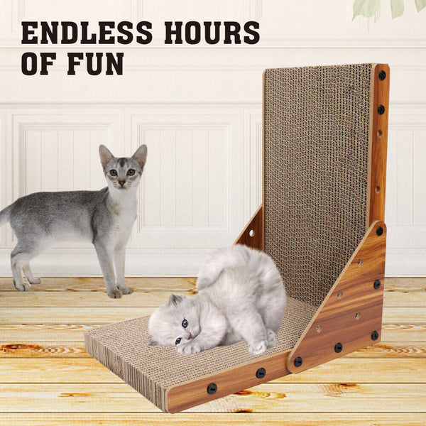 Vaka Cat Scratch Pad Cardboard Kitten Scratcher Scratching Board Scatch Toy Furniture & Scratchers