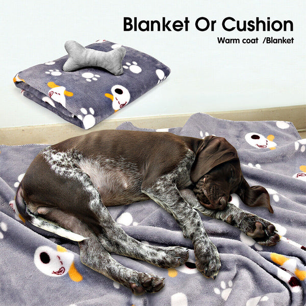 Vaka Navy Dog Bed Pet Cat Calming Floor Mat Sleeping Cave Washable Extra Large 29702 Pet Beds