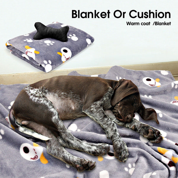 Vaka Navy Dog Bed Pet Cat Calming Floor Mat Sleeping Cave Washable Extra Large 29704 Pet Beds