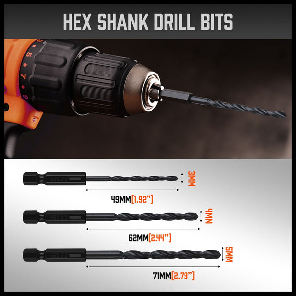 Horusdy 26Pc Impact Screwdriver Bit Set Magnetic Drill Holder Quick Release Drilling Screwdrivers & Nutdrivers