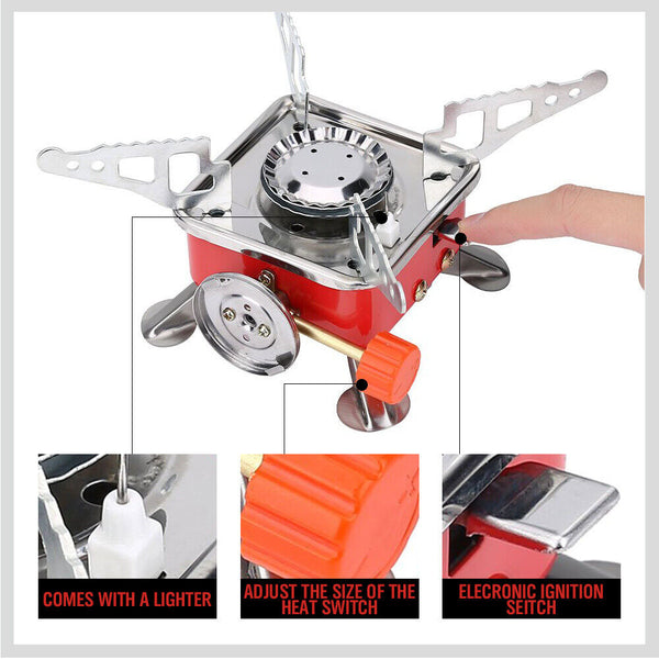 Sedy Outdoor Folding Mini Gas Burner Cooking Stove Butane Bbq Hiking Au Stock Camping Stoves