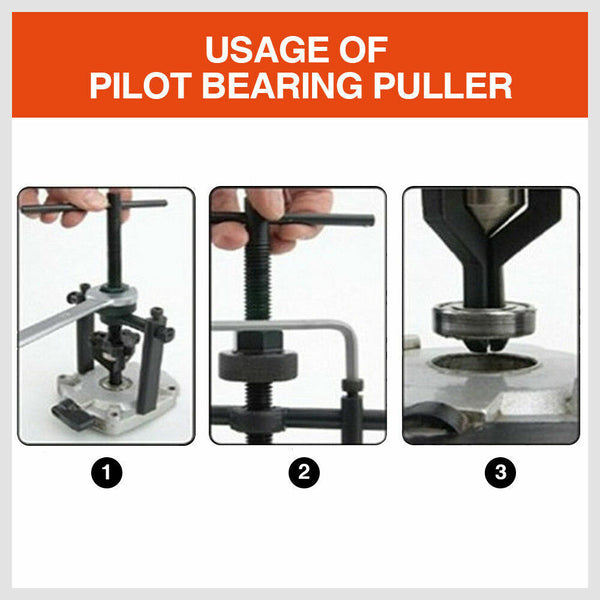 Horusdy Pilot Bearing Puller 3 Jaws Bushing Gear Extractor Motorcycle Remover Heavy Duty Pullers & Extractors