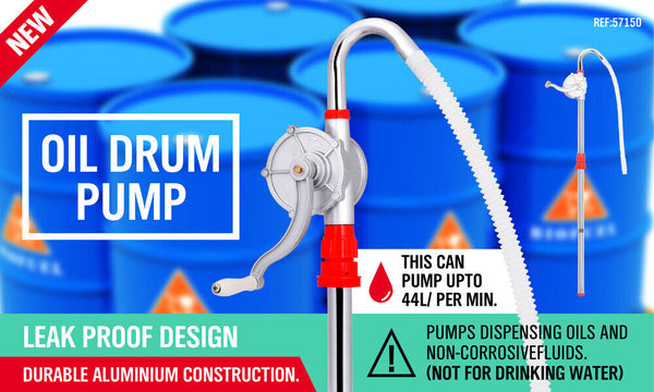 Aluminium Rotary Drum Pump Diesel Fuel Kero Oil Petrol 44 Gallon Drum Hand Pump Other Pump Parts & Accessories