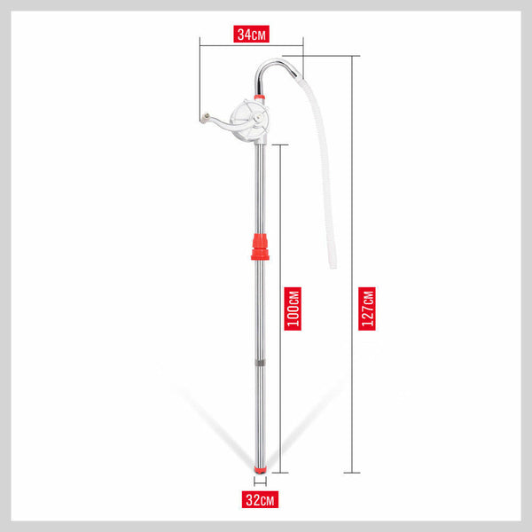 Aluminium Rotary Drum Pump Diesel Fuel Kero Oil Petrol 44 Gallon Drum Hand Pump Other Pump Parts & Accessories