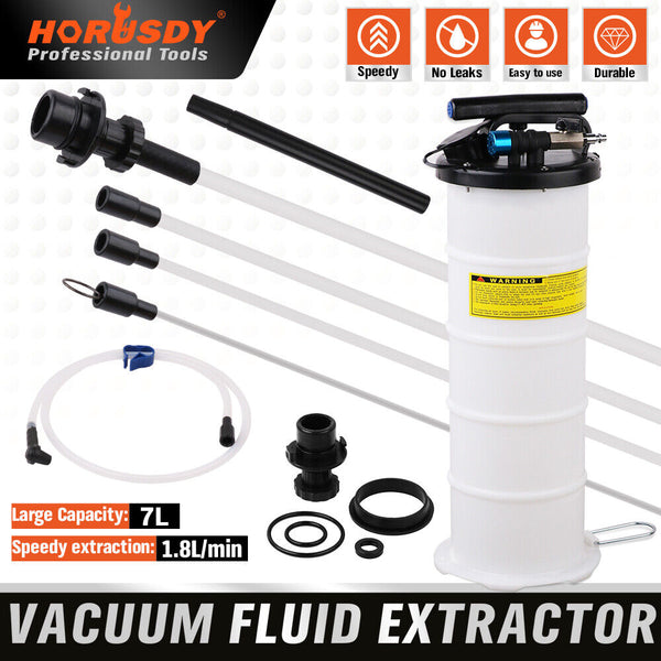 Horusdy 7L Manual & Pneumatic Oil Extractor Waste Fluid Transfer Pump Suction Other Hand Tools