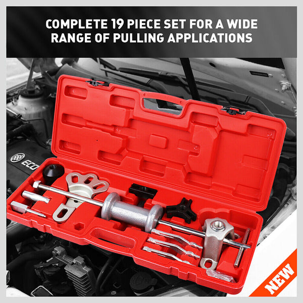 Sedy Slide Hammer Tool Kit Dent Puller Wrench Adapter Axle Bearing Hub Auto Repair Dent Repair Kits & Tools