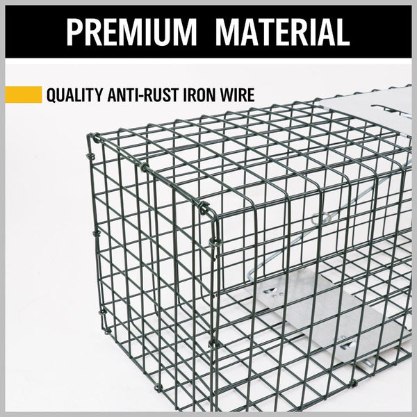 Vaka Animal Trap Cage Humane Live Steel Catch Possum Fox Rat Rabbit Bird Insect Traps & Baits