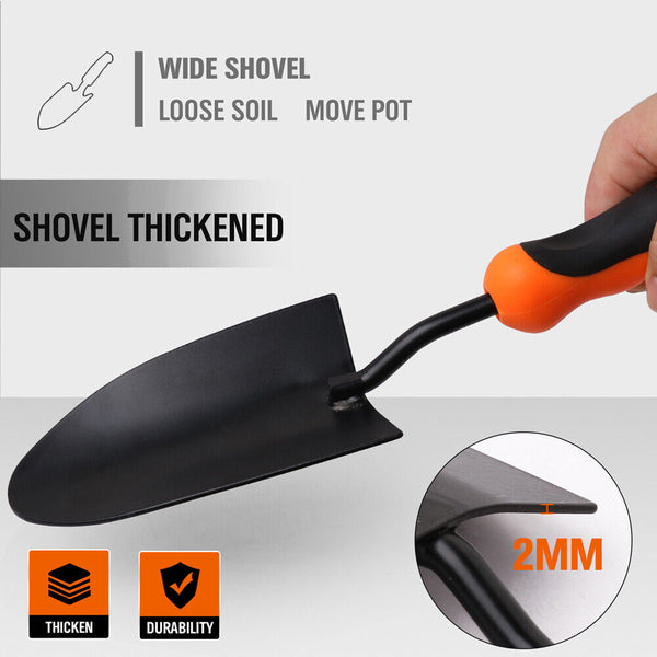 Horusdy 13'' Garden Trowel Hand Shovel Spade Farmland Transplant Digging Tool Shovels