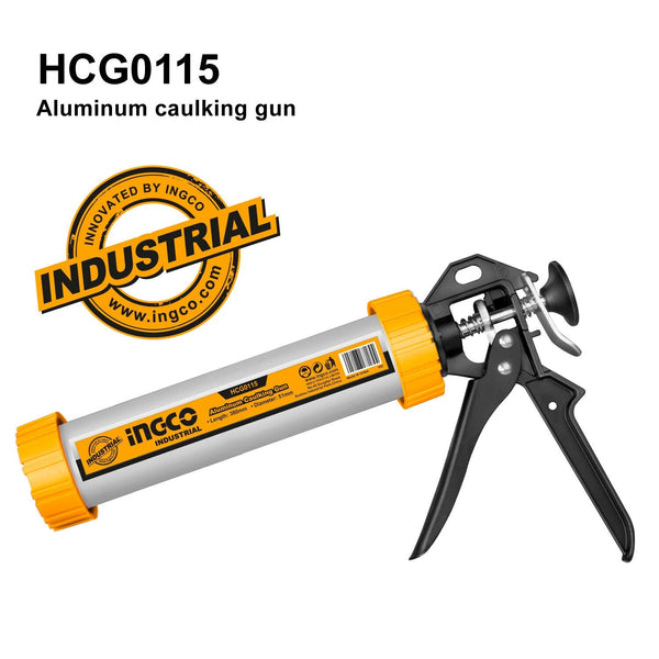 Ingco Aluminum Caluking Gun 9" Sausage Sealing Silicone Sealant Glue