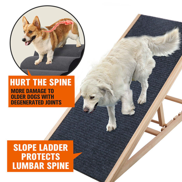 Sedy Vaka 100Cm Foldable Dog Pet Ramp Height Dogs Stairs For Bed Sofa 82007 Pet Transport
