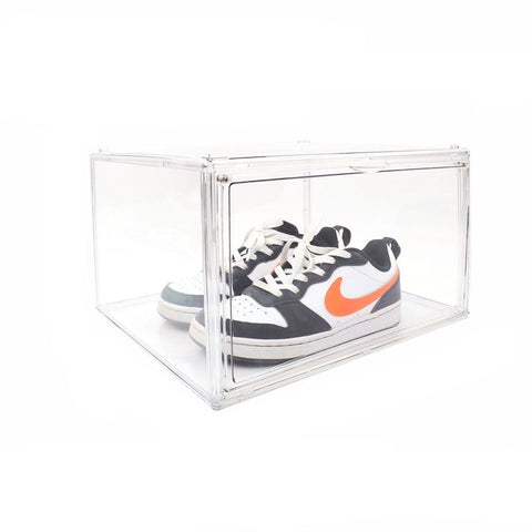 Sedy 5Pc Stackable Shoe Display Box Hard Acrylic Sneaker Storage Containers Case Storage Boxes