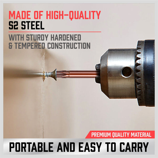 24Pc Torx Bit Set Star Head Screwdriver Long Security Temper Proof T5 T40 Screwdrivers & Nutdrivers