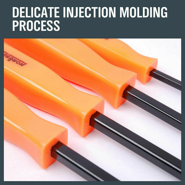 Horusdy 4Pc Steel Pry Bar Set Heavy Duty Mechanic Crowbar Car 4" 7" 12" 17 1/2" Other Automotive Hand Tools