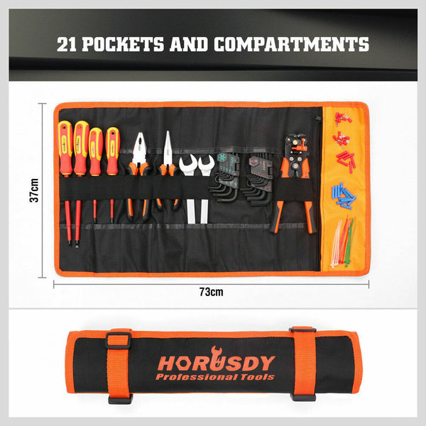 Lockable Tool Holder Belt 21 Pockets & Compartments Ployester Fabric Multi Use Tool Bags Belts & Pouches