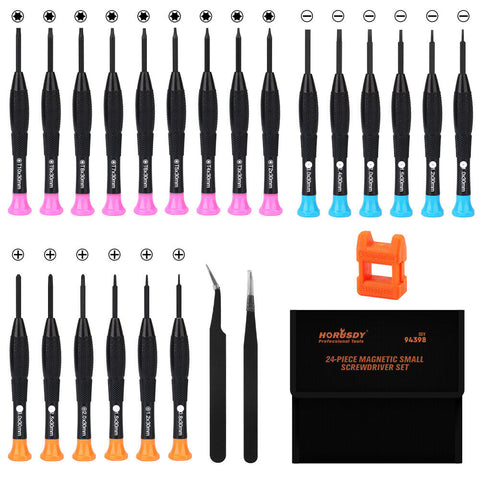 24-Piece Magnetic Precision Screwdriver Set Small Screwdrivers For Eyeglasses, Phones, Watches Electronics Repair