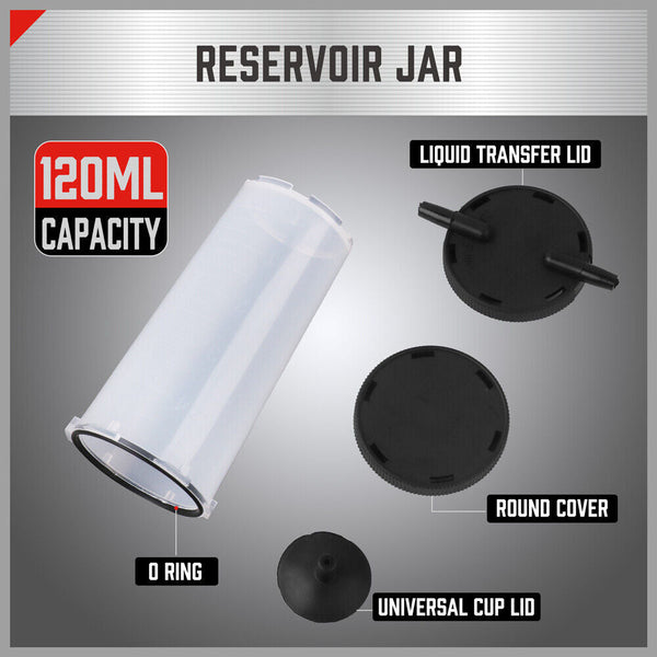 Horusdy Hand Held Vacuum Pump Brake Bleeder Pressure Tester Gauge Kit Brake Parts