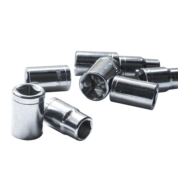 8Pc Metric Socket Set 1/2" Drive 11Mm 19Mm For Wrench Crv Mechanic With Holder Socket Wrenches