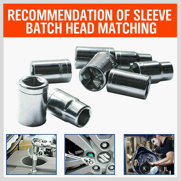 8Pc Metric Socket Set 1/2" Drive 11Mm 19Mm For Wrench Crv Mechanic With Holder Socket Wrenches