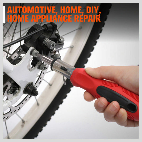 Horusdy 100Pc Screwdriver Set Ratchet Handle Socket Slot Pozi Hex Star Square Bits Rack Screwdrivers & Nutdrivers